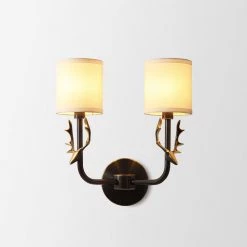 Vakkerlight Brass Deer Head Wall Light