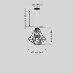 Vakkerlight Pendant Lights Cage Light Frame Pendant