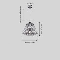 Vakkerlight Pendant Lights Cage Light Frame Pendant