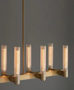 Vakkerlight Chandeliers Cannele Linear Chandelier