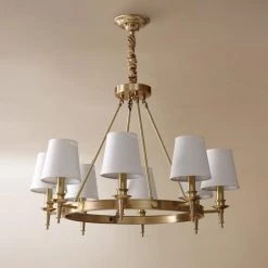 Vakkerlight Chandeliers Antique Brass Chandelier
