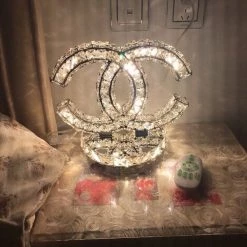 Vakkerlight Table Lamps Stainless Steel Crystal Table Lamp