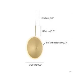 Vakkerlight Chrona Dish Suspension Pendant Lights