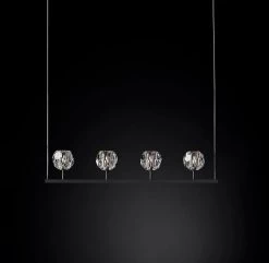 Vakkerlight Chandeliers Crystal Ball Linear Chandelier