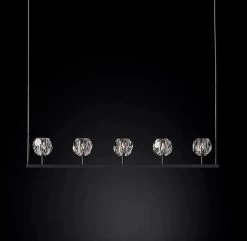 Vakkerlight Chandeliers Crystal Ball Linear Chandelier