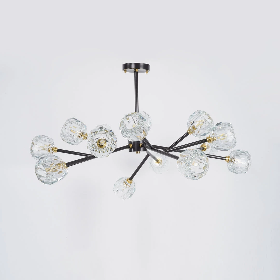 Vakkerlight Chandeliers Crystal Ball Round Cluster Chandelier