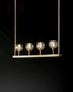 Vakkerlight Chandeliers Crystal Ball Linear Chandelier