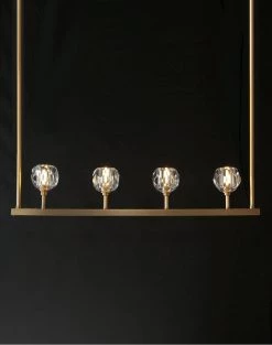 Vakkerlight Chandeliers Crystal Ball Linear Chandelier