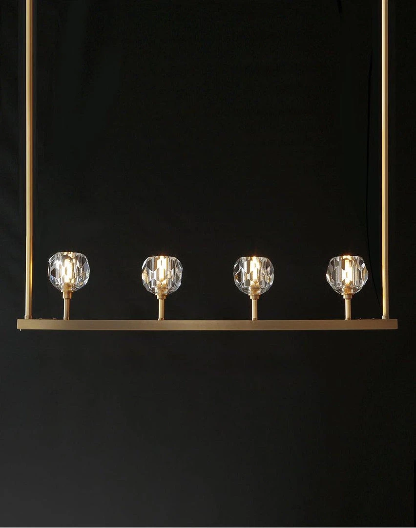 Vakkerlight Chandeliers Crystal Ball Linear Chandelier