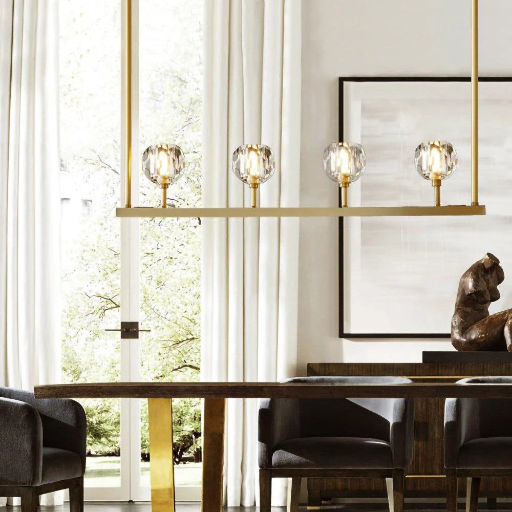 Vakkerlight Chandeliers Crystal Ball Linear Chandelier