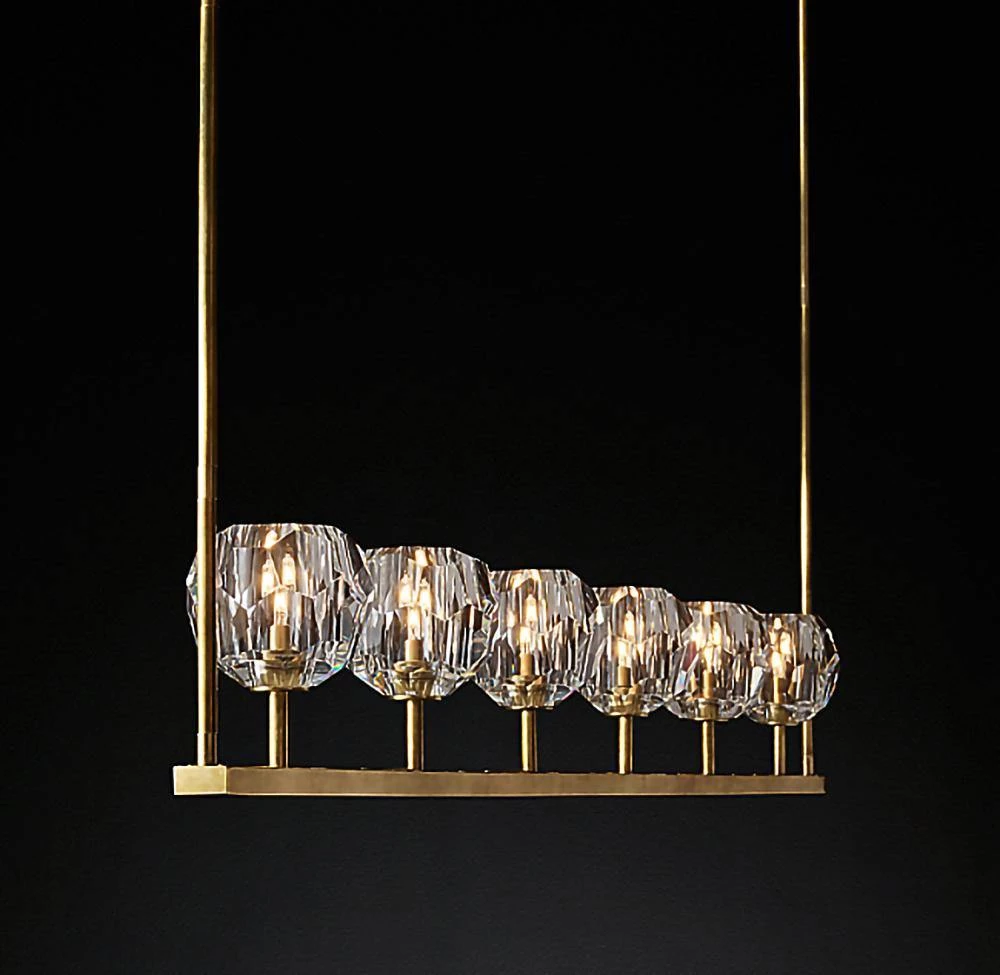 Vakkerlight Chandeliers Crystal Ball Linear Chandelier
