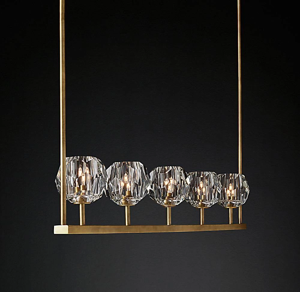 Vakkerlight Chandeliers Crystal Ball Linear Chandelier