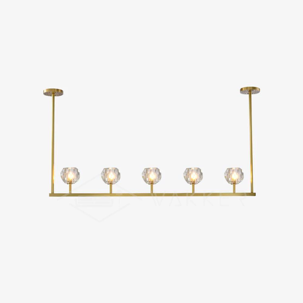 Vakkerlight Chandeliers Crystal Ball Linear Chandelier