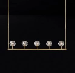 Vakkerlight Chandeliers Crystal Ball Linear Chandelier