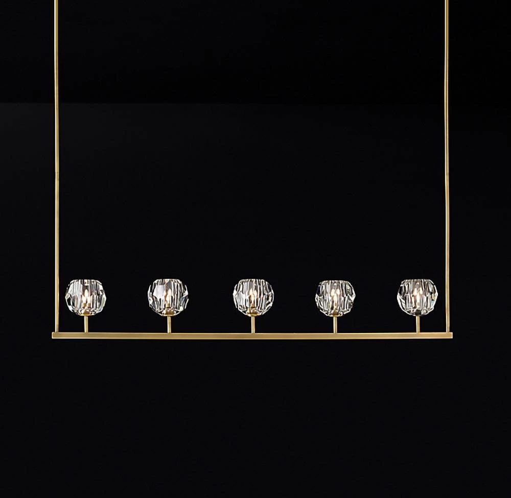 Vakkerlight Chandeliers Crystal Ball Linear Chandelier