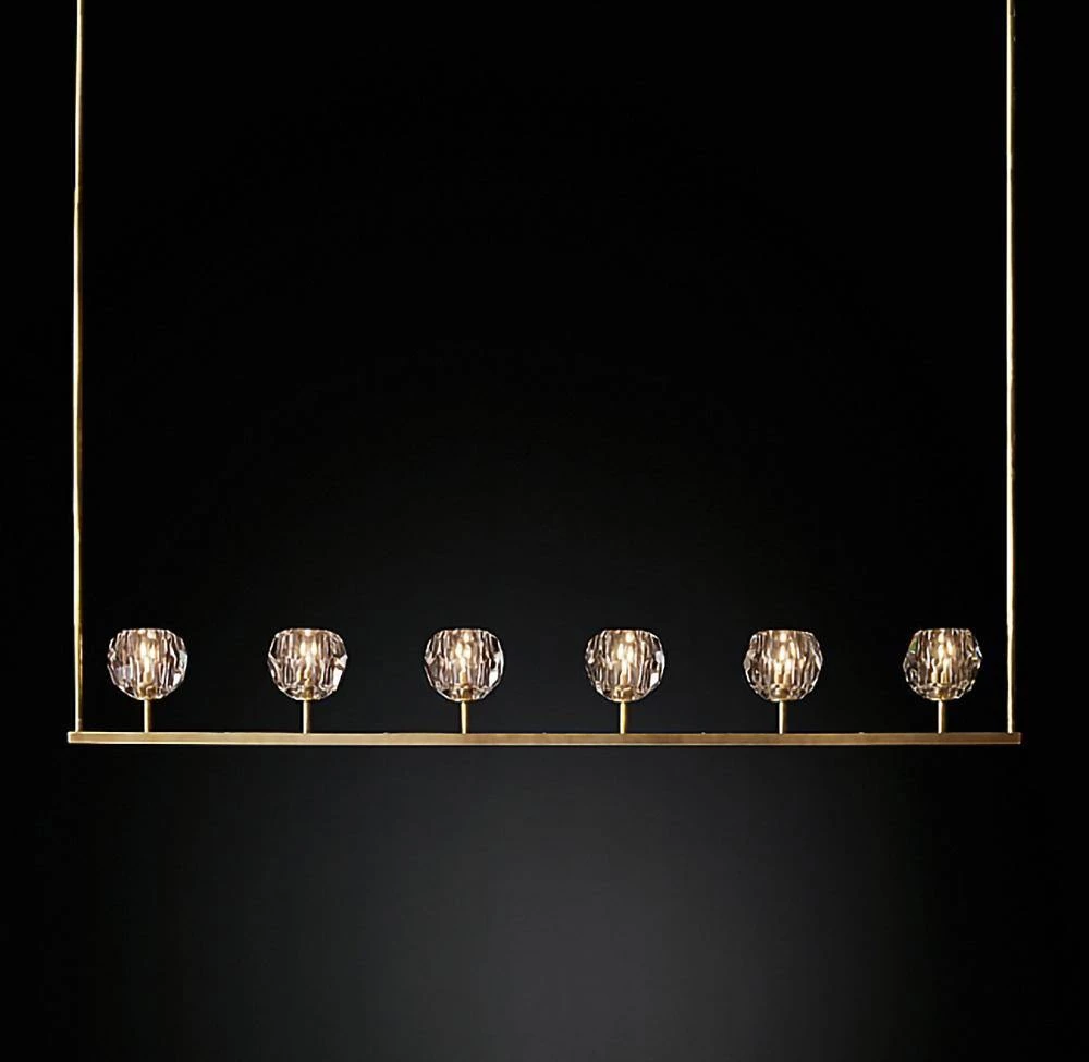 Vakkerlight Chandeliers Crystal Ball Linear Chandelier