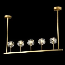 Vakkerlight Chandeliers Crystal Ball Linear Chandelier