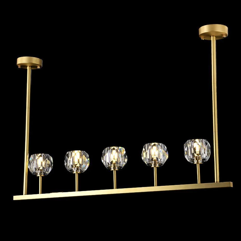 Vakkerlight Chandeliers Crystal Ball Linear Chandelier