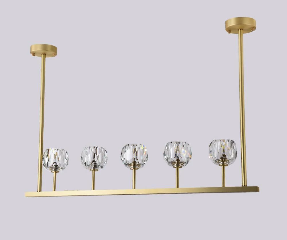 Vakkerlight Chandeliers Crystal Ball Linear Chandelier
