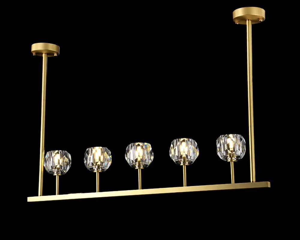 Vakkerlight Chandeliers Crystal Ball Linear Chandelier
