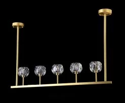 Vakkerlight Chandeliers Crystal Ball Linear Chandelier