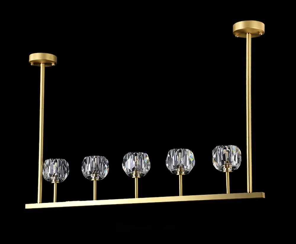 Vakkerlight Chandeliers Crystal Ball Linear Chandelier