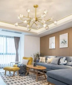 Vakkerlight Chandeliers Crystal Ball Round Cluster Chandelier