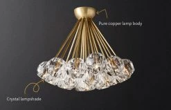 Vakkerlight Ceiling Lamp Flushmount Crystal Ball