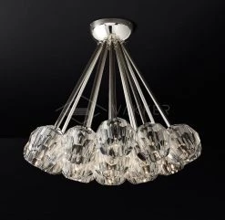 Vakkerlight Ceiling Lamp Flushmount Crystal Ball