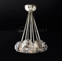 Vakkerlight Ceiling Lamp Flushmount Crystal Ball
