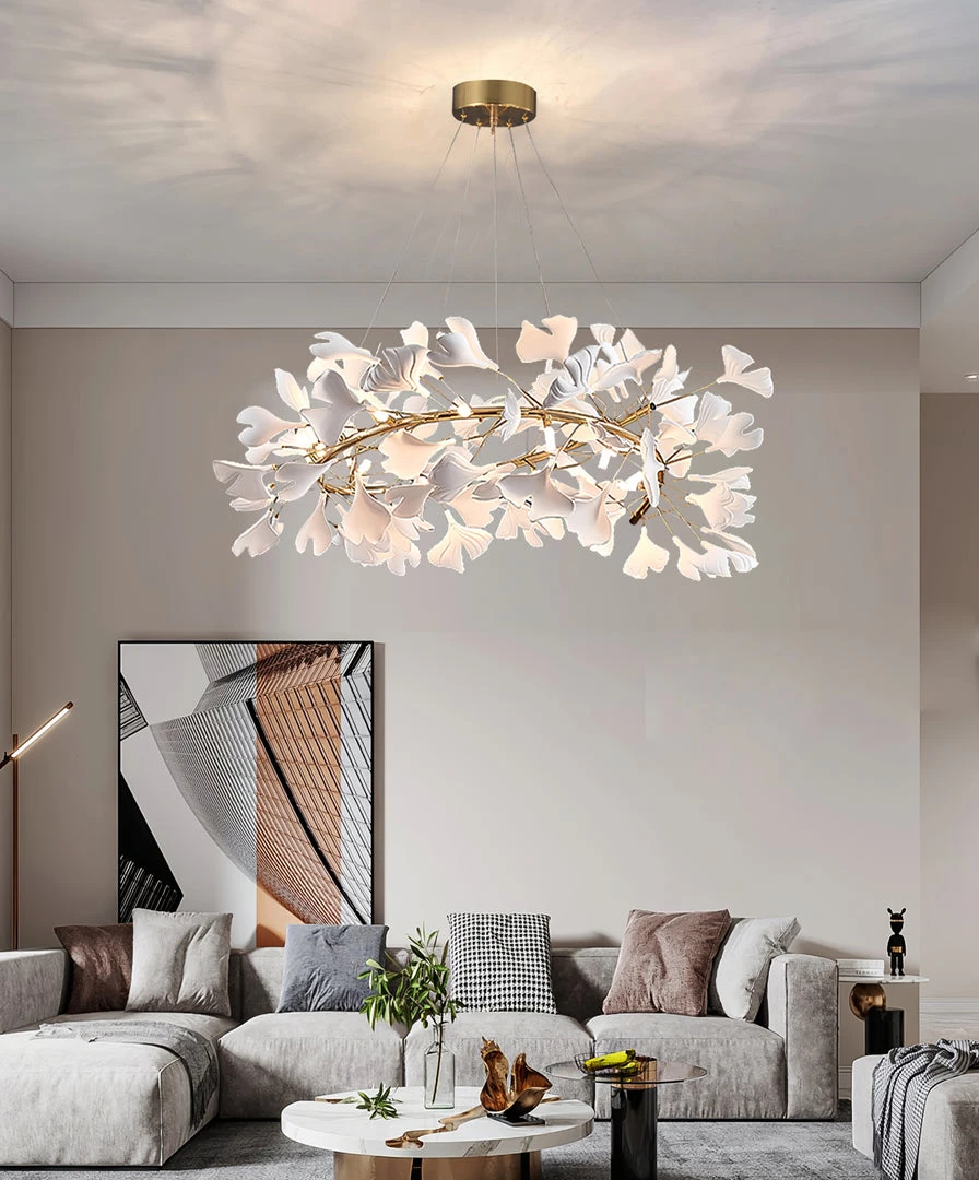 Vakkerlight Gingko Chandelier J Chandeliers