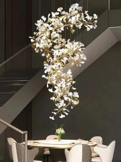 Vakkerlight Chandeliers Gingko Cluster Chandelier F