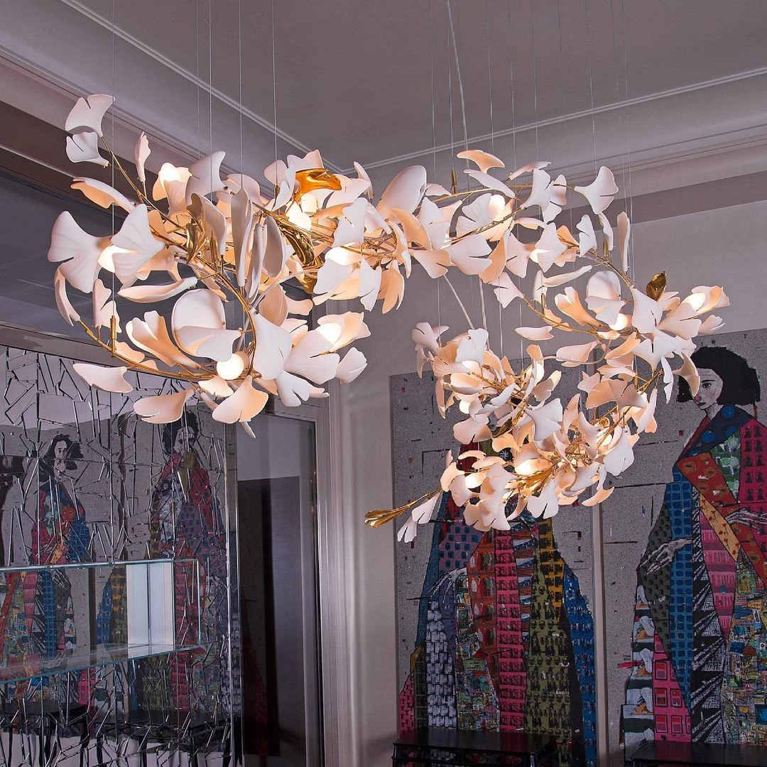 Vakkerlight Ginkgo Leaf Chandelier E Chandeliers