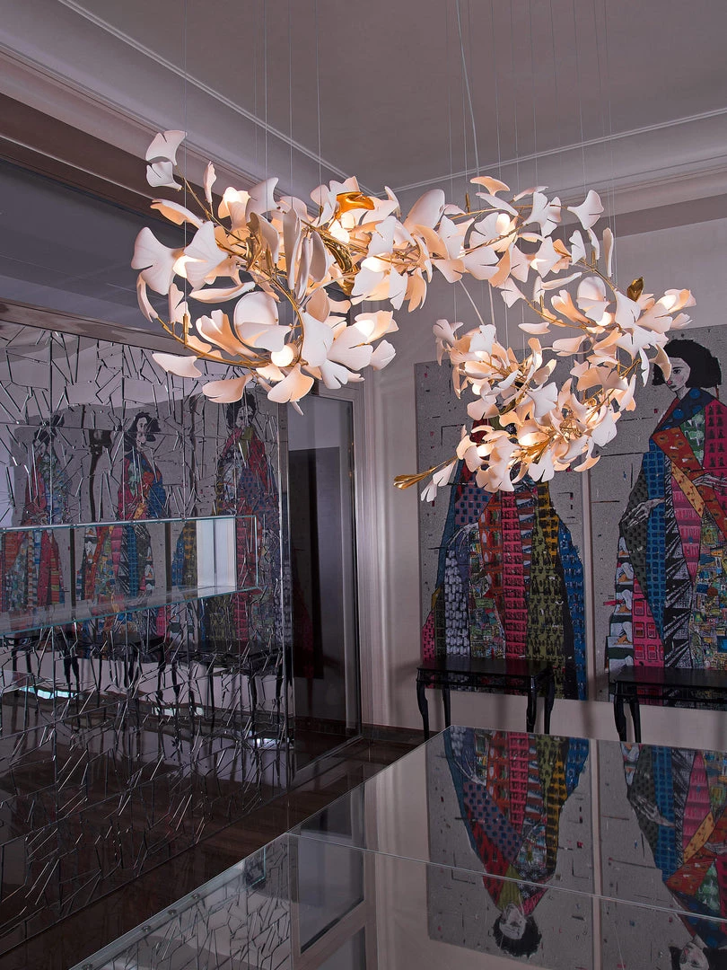 Vakkerlight Ginkgo Leaf Chandelier E Chandeliers