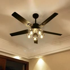 Vakkerlight Black Vintage Ceiling Fan
