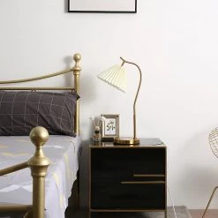 Vakkerlight Table Lamps Gold Gooseneck Table Lamp