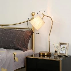 Vakkerlight Table Lamps Gold Gooseneck Table Lamp