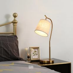 Vakkerlight Table Lamps Gold Gooseneck Table Lamp