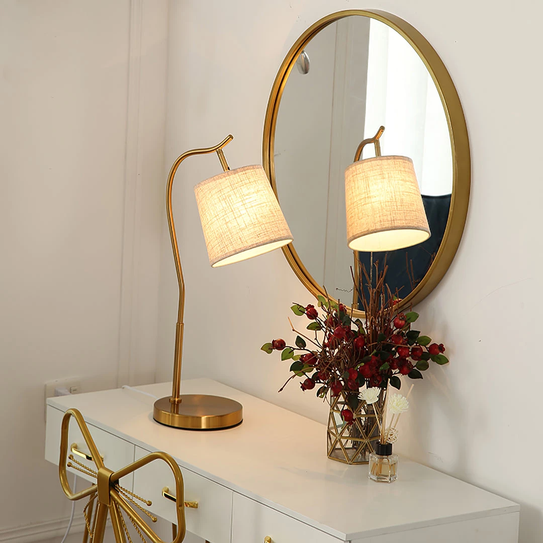 Vakkerlight Table Lamps Gold Gooseneck Table Lamp