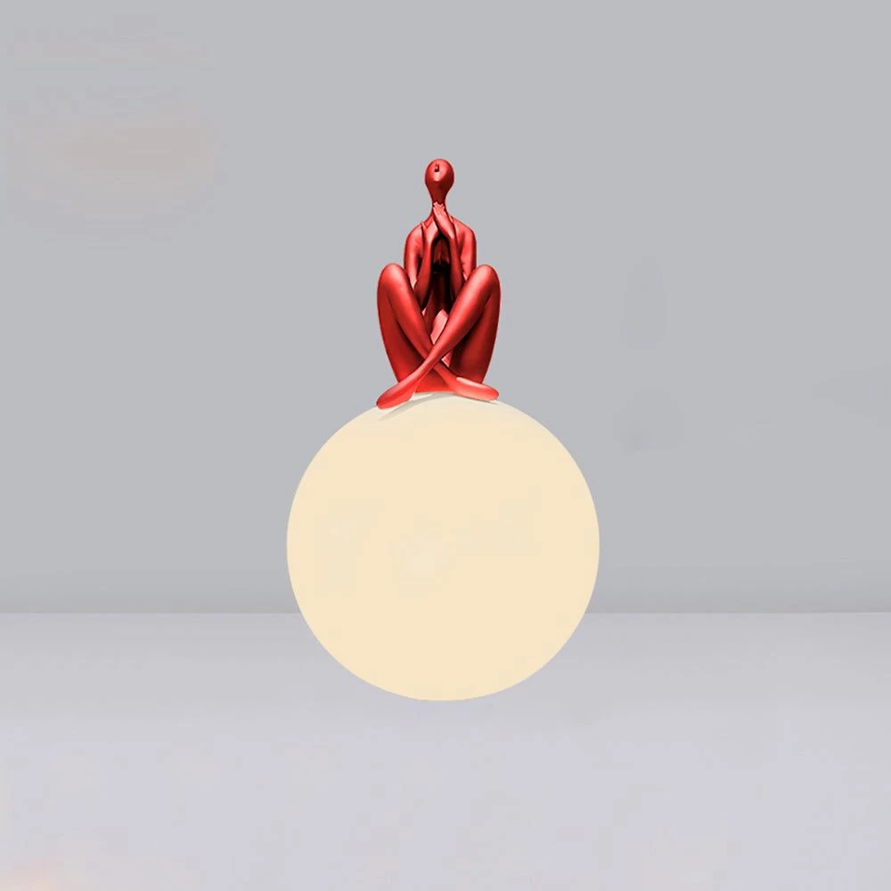 Vakkerlight Table Lamps Humanoid Sculpture Moon Table Lamp