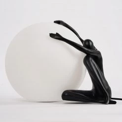 Vakkerlight Table Lamps Humanoid Sculpture Moon Table Lamp