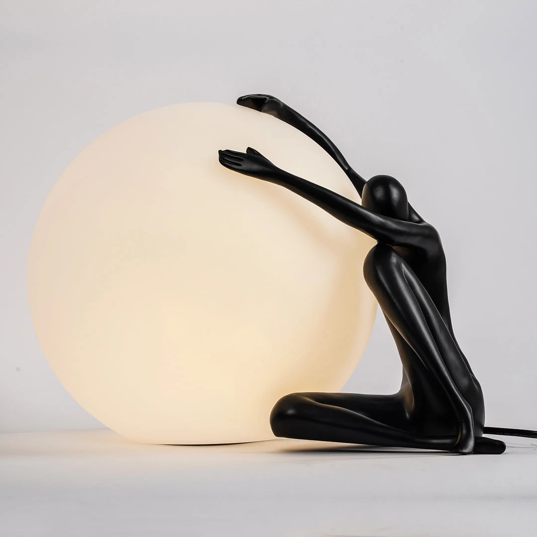 Vakkerlight Table Lamps Humanoid Sculpture Moon Table Lamp
