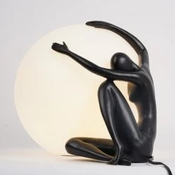 Vakkerlight Table Lamps Humanoid Sculpture Moon Table Lamp