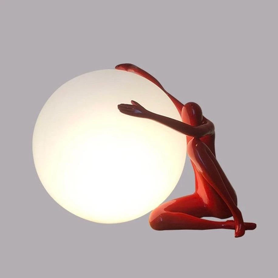 Vakkerlight Table Lamps Humanoid Sculpture Moon Table Lamp