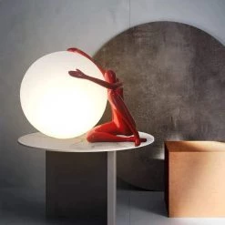 Vakkerlight Table Lamps Humanoid Sculpture Moon Table Lamp