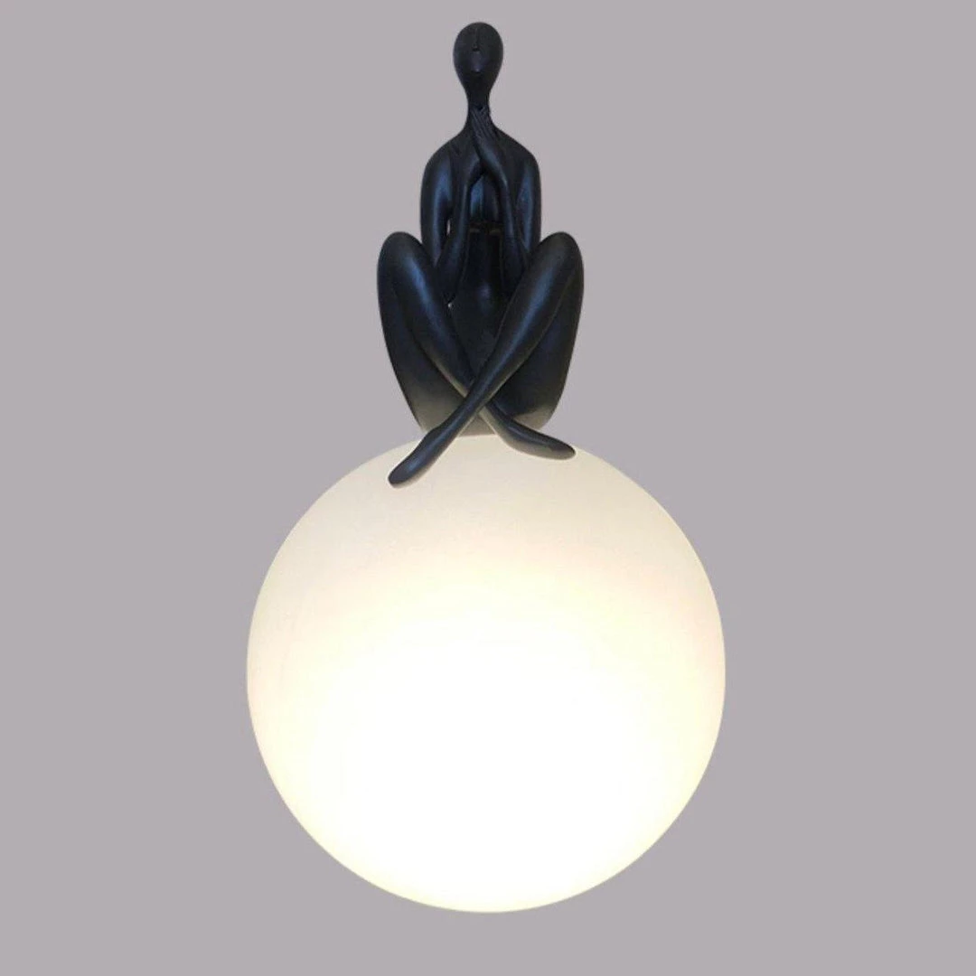 Vakkerlight Table Lamps Humanoid Sculpture Moon Table Lamp