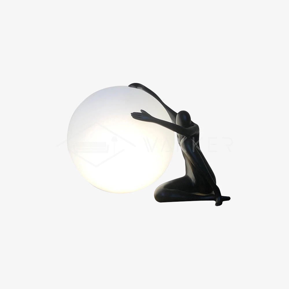 Vakkerlight Table Lamps Humanoid Sculpture Moon Table Lamp