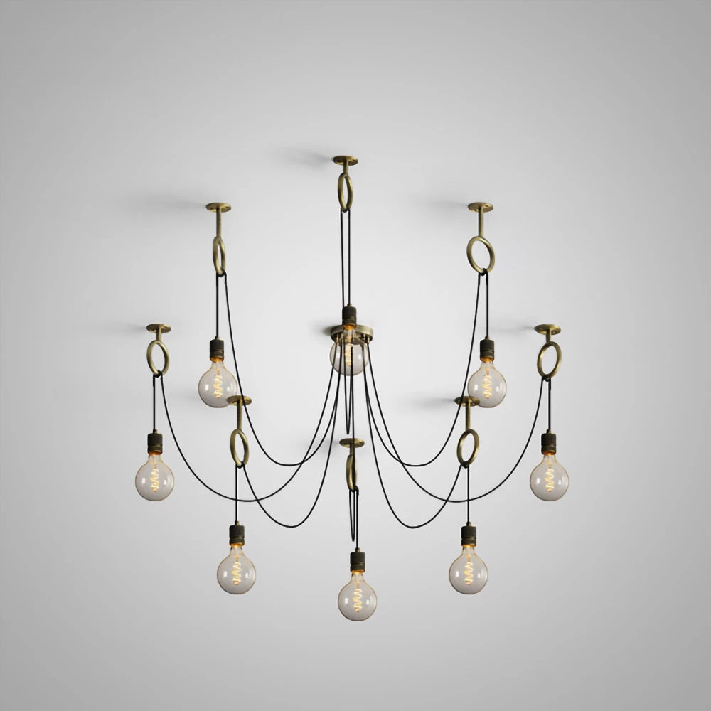 Vakkerlight Chandeliers Industrial Spider Chandelier