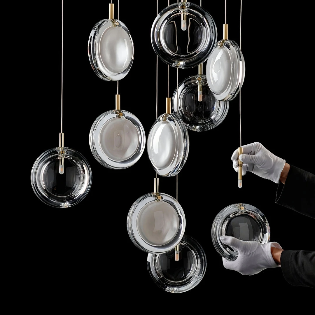 Vakkerlight Lens Glass Pendant Lamp