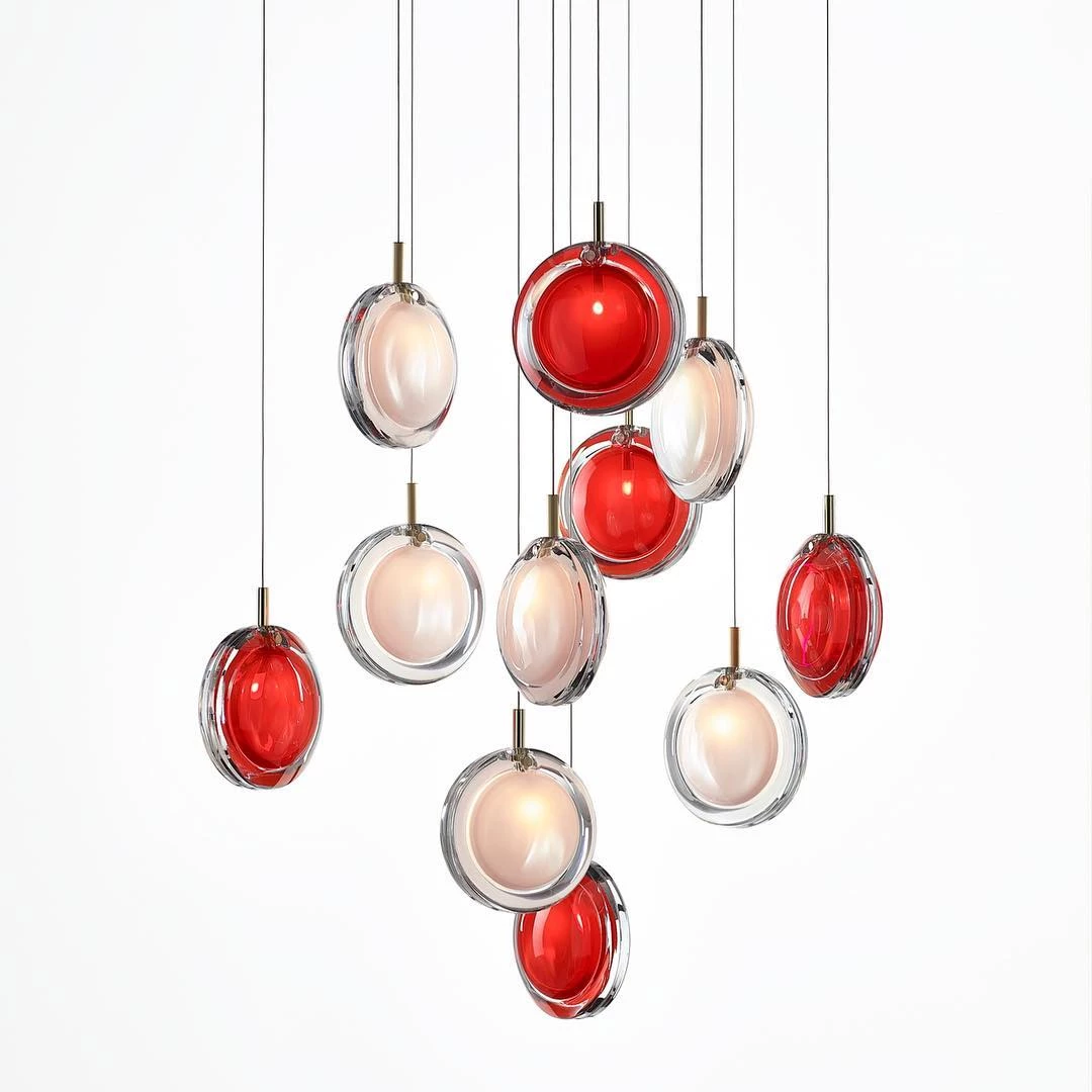 Vakkerlight Lens Glass Pendant Lamp